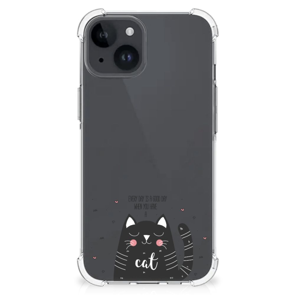 iPhone 15 Stevig Bumper Hoesje Cat Good Day B2C Telecom