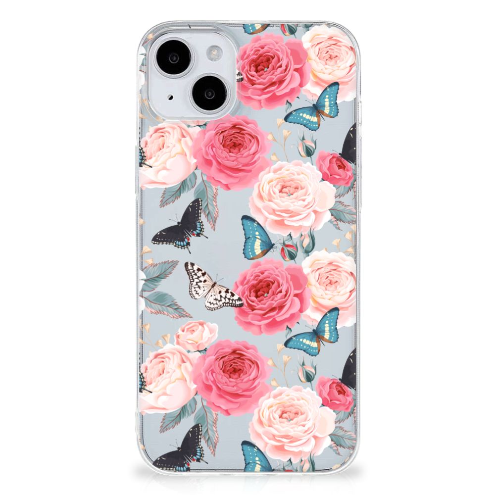 iPhone 15 TPU Case Butterfly Roses B2C Telecom
