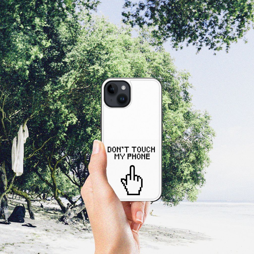 iPhone 15 Telefoon Hoesje Finger Don't Touch My Phone B2C Telecom