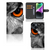iPhone 15 Telefoonhoesje met Pasjes Uil uil design voorkant zijkant