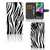 iPhone 15 Telefoonhoesje met Pasjes Zebra in zebraprint met ruimte voor 3 pasjes, stijlvolle en unieke uitstraling 🦓.