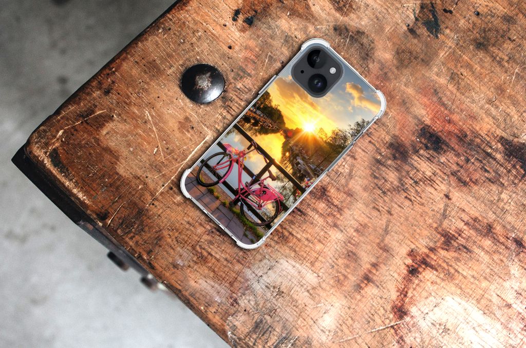 iPhone 15 Telefoonhoesje met valbescherming Amsterdamse Grachten B2C Telecom