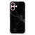 iPhone 16 anti-shock hoesje marmer zwart achterkant
