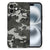 Apple iPhone 16 Back Case Army Light camouflage design achterkant
