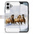 Apple iPhone 16 Back Cover Hoesje Nut Jar paarden sneeuw actie