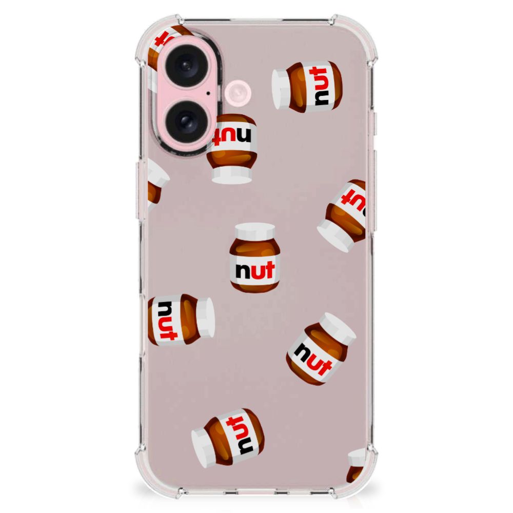 iPhone 16 Beschermhoes Nut Jar design achterkant