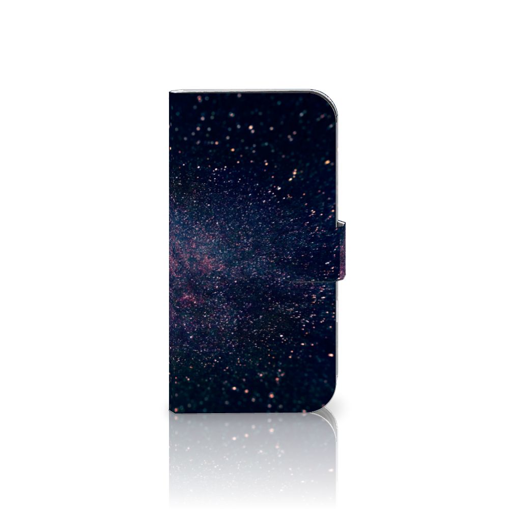 iPhone 16 Book Case Stars boek hoesje sterren design voorkant