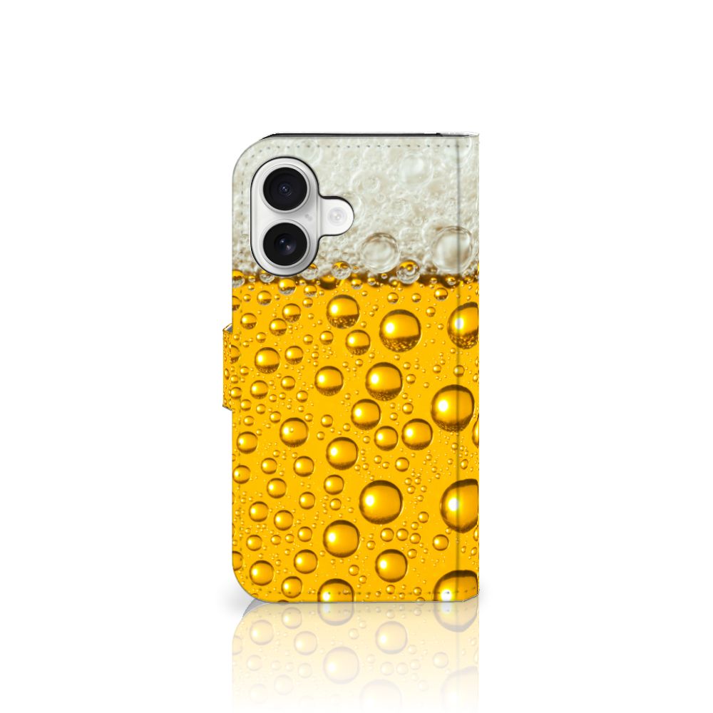 iPhone 16 Book Cover Bier boekcover bier print aanzicht