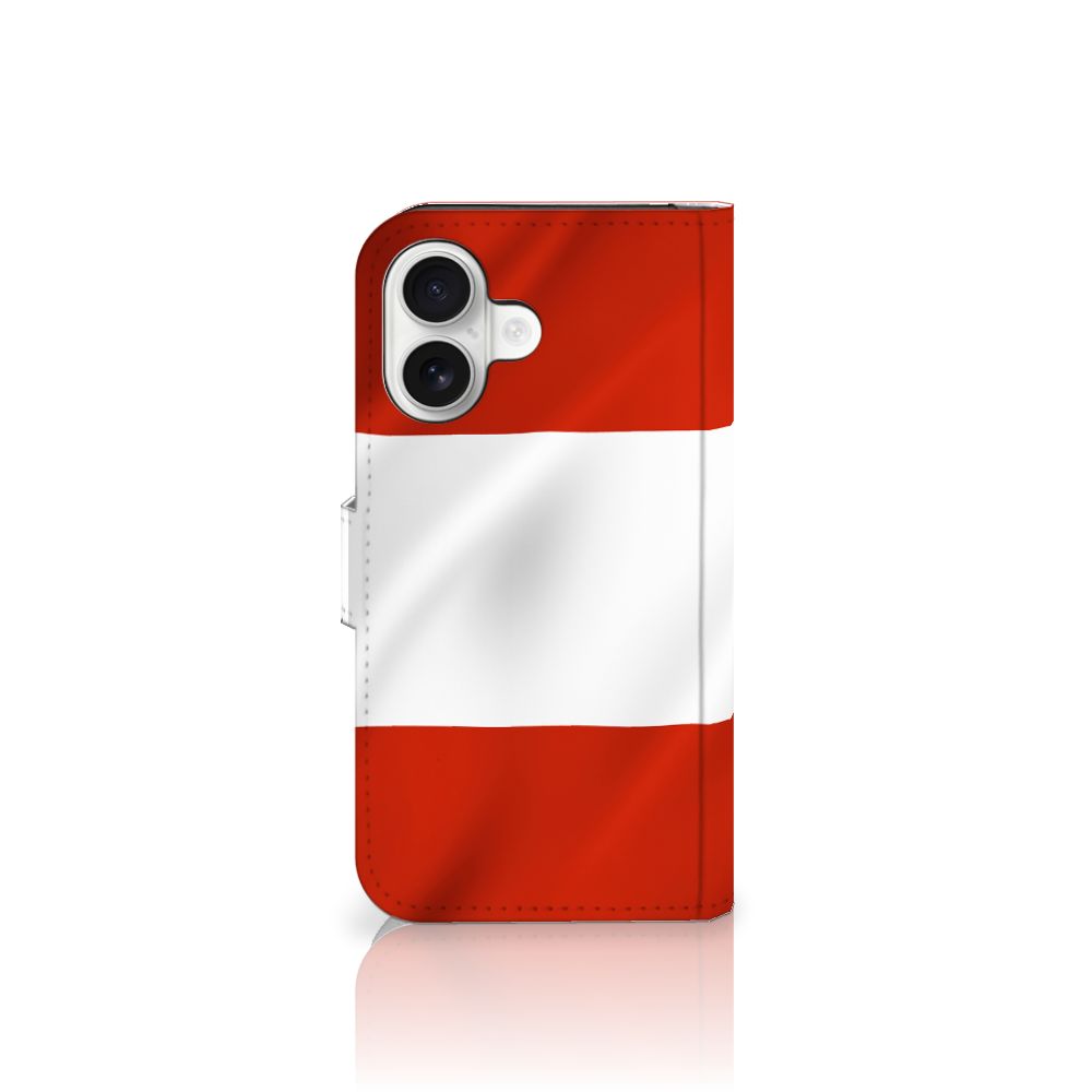 iPhone 16 Bookstyle Case Oostenrijk bookstyle design voorkant