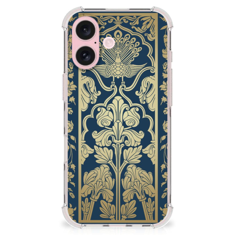 iPhone 16 Case Beige Flowers case design beige flowers voorkant