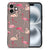 Apple iPhone 16 Dierenprint Telefoonhoesje Flamingo dierenprint achterzijde