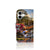 iPhone 16 Flip Cover Amsterdamse Grachten telefoonhoesje bloemen fiets vooraanzicht