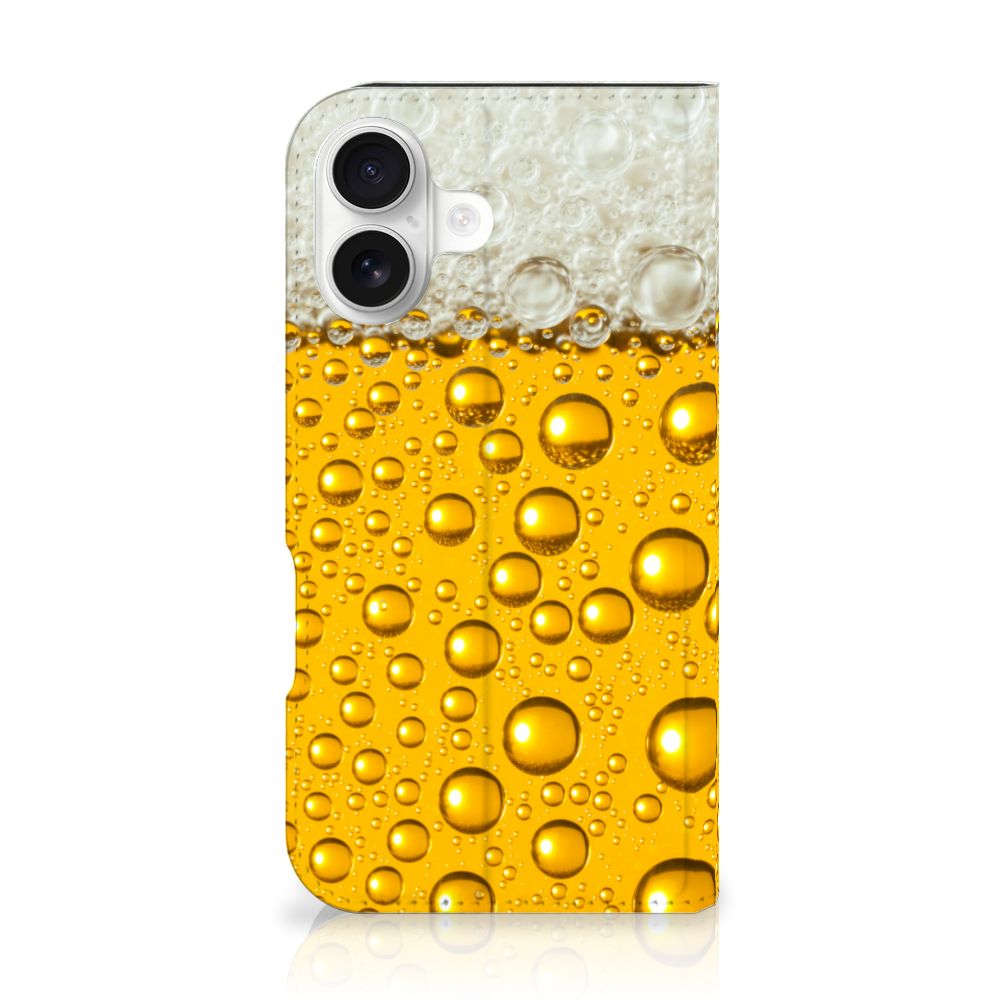 iPhone 16 Flip Style Cover Bier bierprint design kwaliteit aanzicht