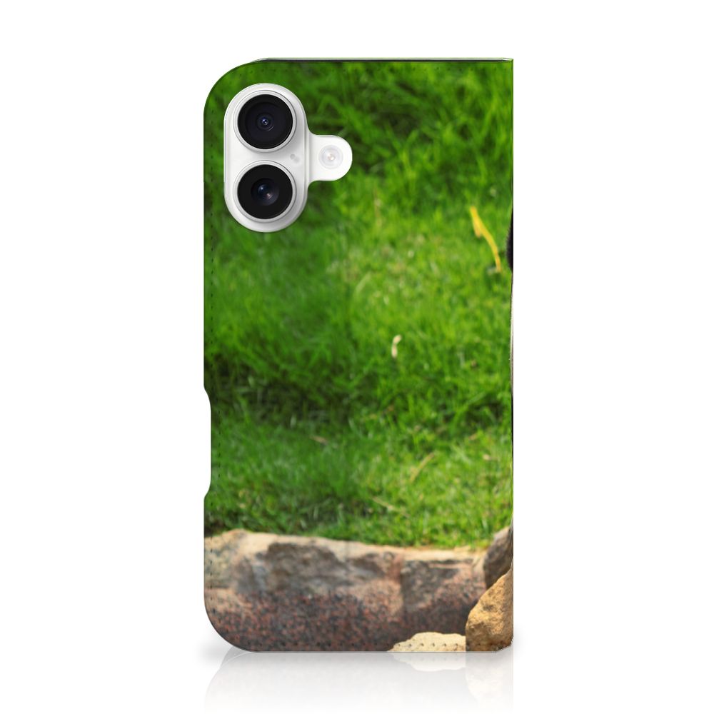 Apple iPhone 16 Hoesje maken Panda design panda voorkant