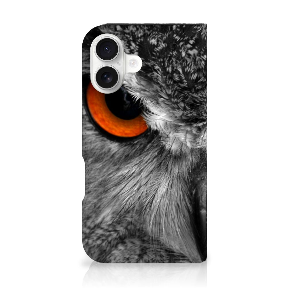 iPhone 16 Hoesje maken Uil hoesje uil close-up