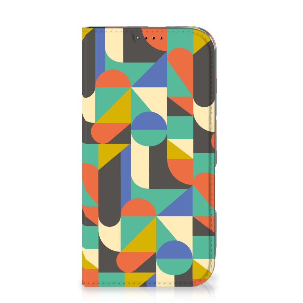 iPhone 16 Hoesje met Magneet Funky Retro design Funky Retro aanzicht