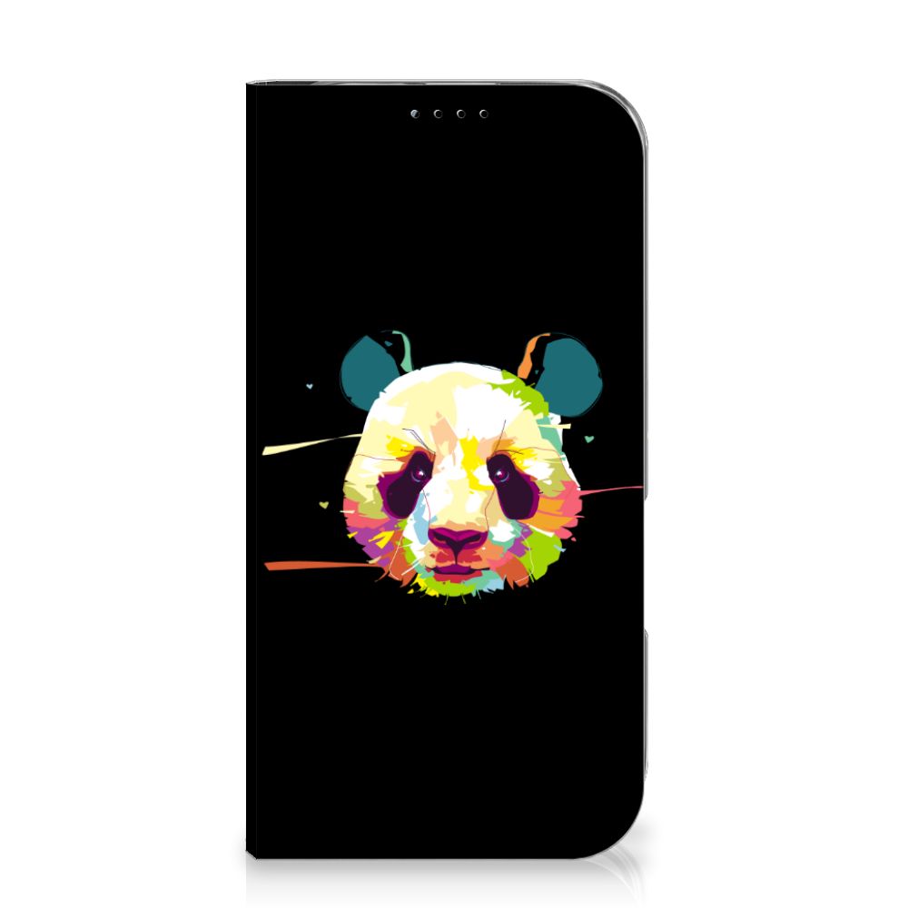 iPhone 16 Magnet Case Panda Color panda design voorkant