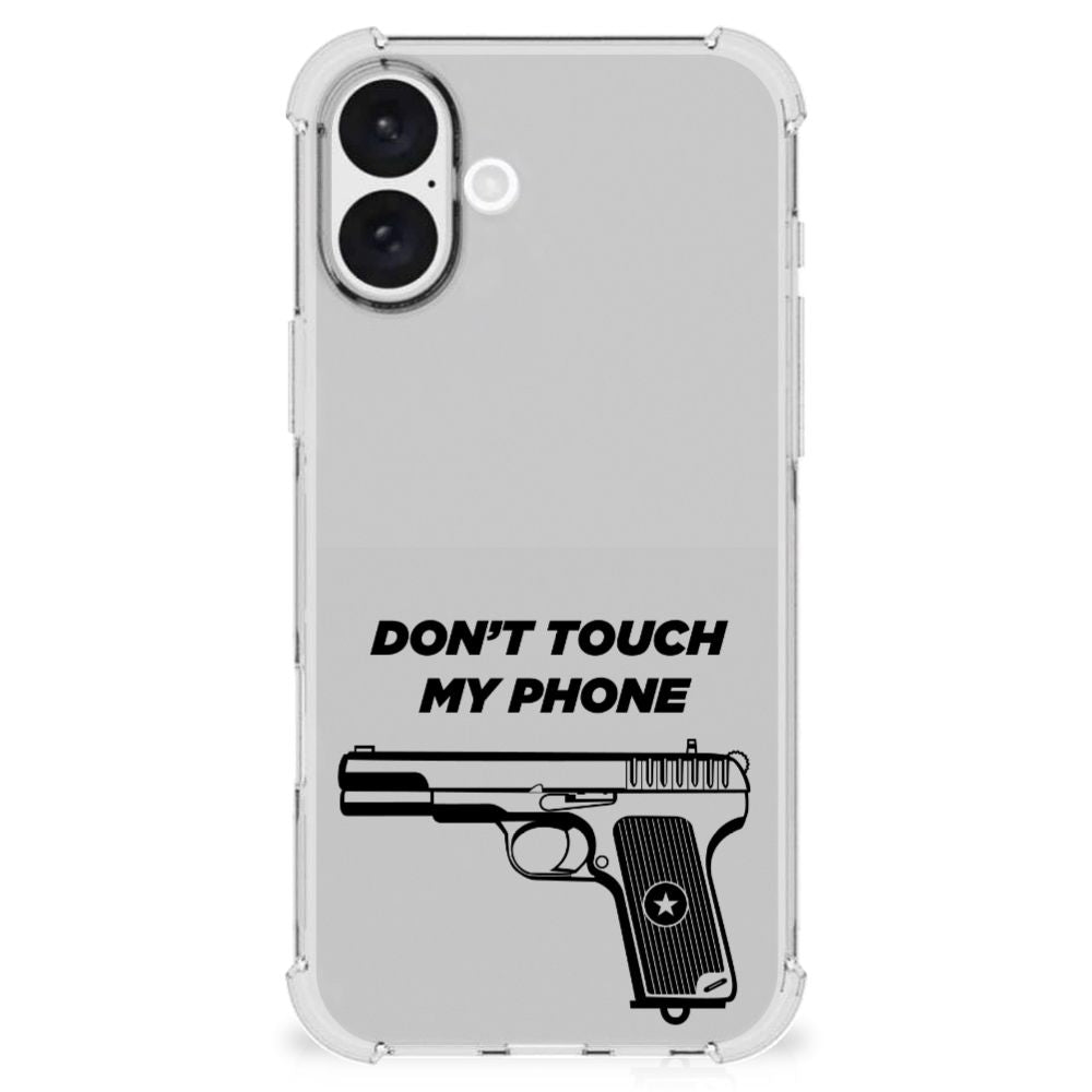 iPhone 16 Plus Anti Shock Case Pistol DTMP voorkant