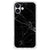 iPhone 16 Plus Anti-Shock Hoesje Marmer Zwart achterzijde