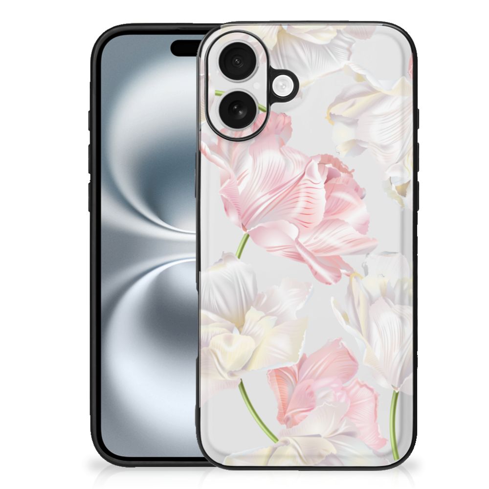 Apple iPhone 16 Plus iPhone 16 Plus Bloemen Hoesje Lovely Flowers achterzijde