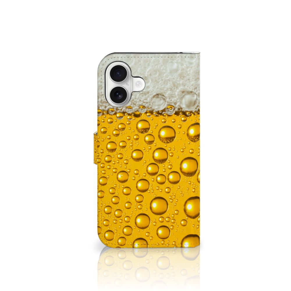 iPhone 16 Plus Book Cover Bier bookcover bier print voorkant