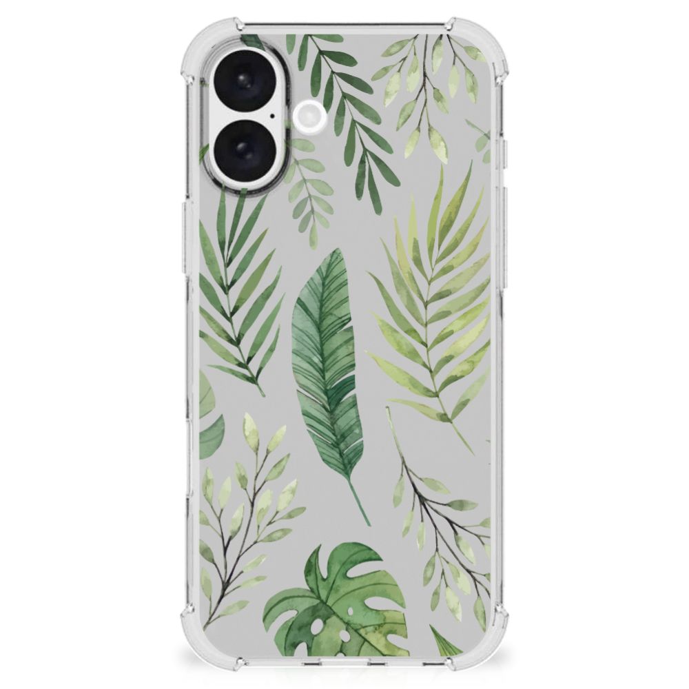 iPhone 16 Plus Case Leaves bladeren design voorkant