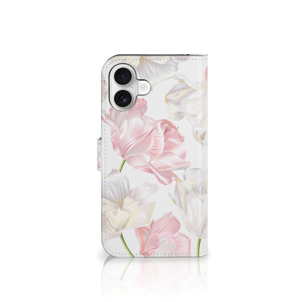 iPhone 16 Plus Hoesje Lovely Flowers hoesje bloemen zijkant