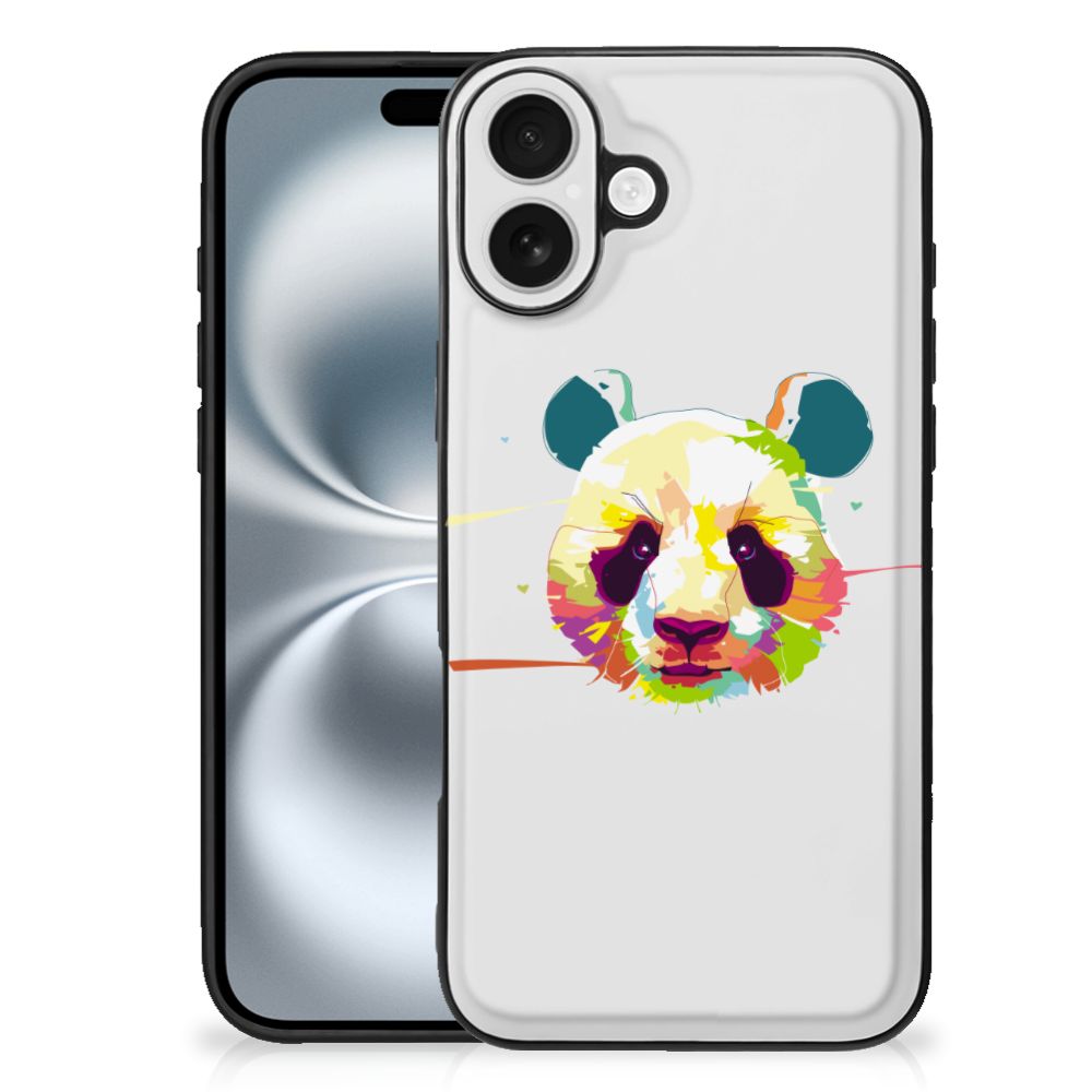 Apple iPhone 16 Plus hoesje Panda Color illustratie achterkant