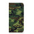 iPhone 16 Plus Hoesje met Magneet Army Dark camouflage voorkant