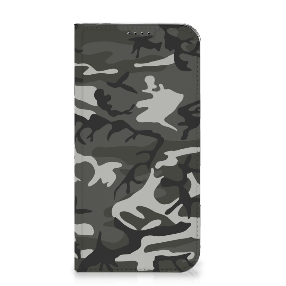 iPhone 16 Plus Hoesje met Magneet Army Light camouflage hoesje voorkant
