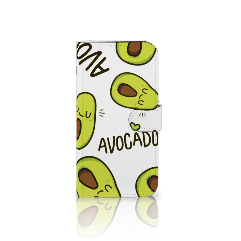 iPhone 16 Plus Leuk Hoesje Avocado Singing telefoonhoesje avocados ontwerp voorkant