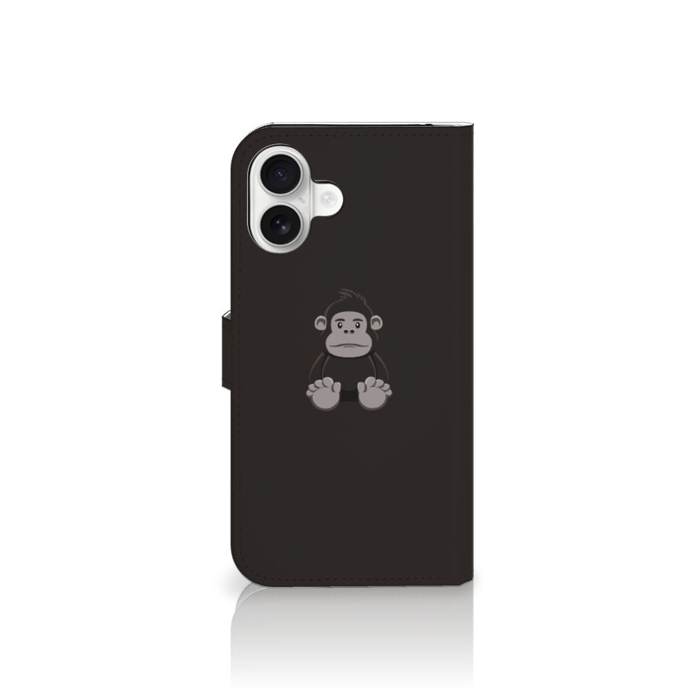 iPhone 16 Plus Leuk Hoesje Gorilla flip case gorilla knuffel