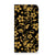 iPhone 16 Plus Smart Cover Gouden Bloemen telefoonhoesje gouden bloemen design voorkant