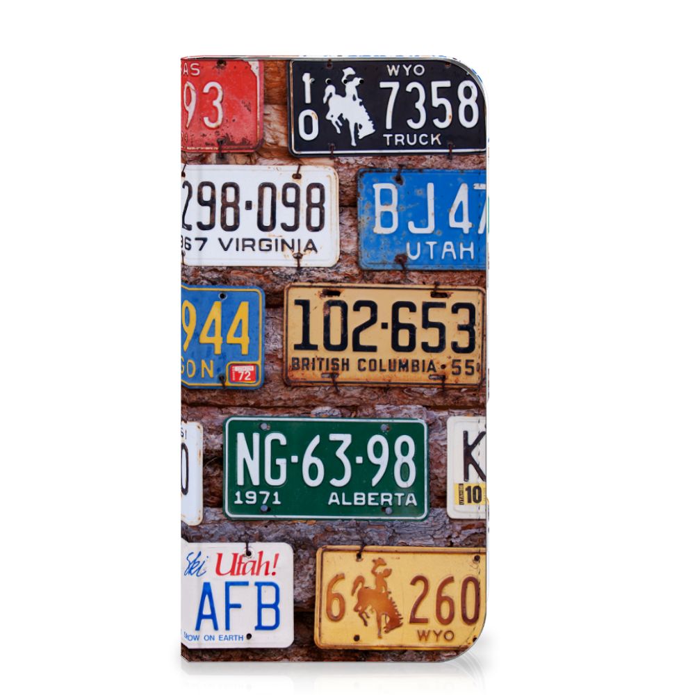 iPhone 16 Plus Stand Case Kentekenplaten kentekenplaten design voorkant