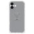 iPhone 16 Plus Stevig Bumper Hoesje Grijs Baby Olifant achteraanzicht