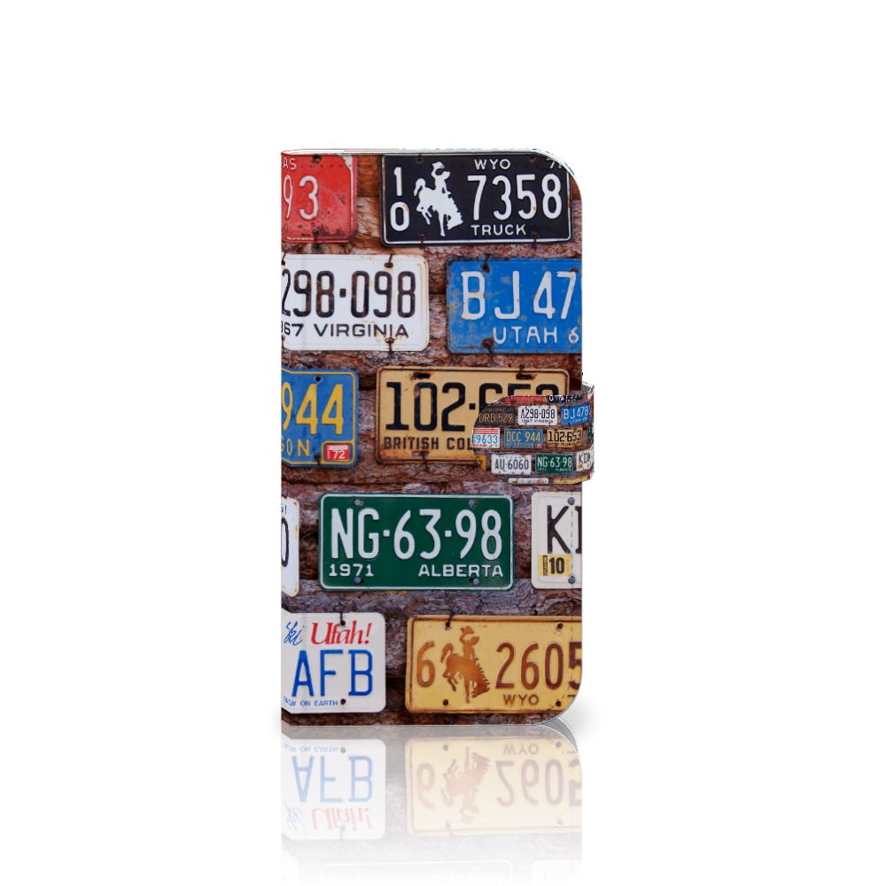 iPhone 16 Plus Telefoonhoesje met foto Kentekenplaten telefoonhoesje collage kentekenplaten aanzicht