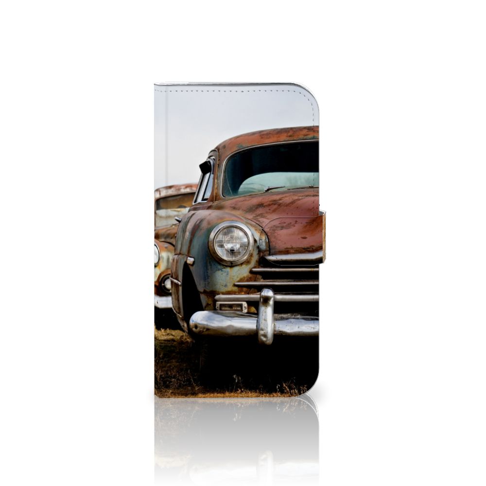 iPhone 16 Plus Telefoonhoesje met foto Vintage Auto design vintage auto voorkant