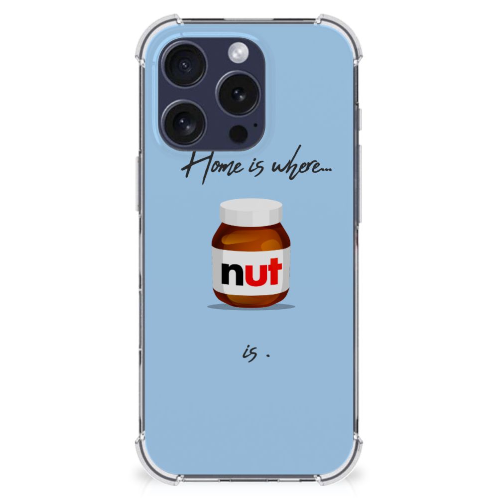 iPhone 16 Pro Beschermhoes Nut Home telefoonhoesje Nut Home design voorkant