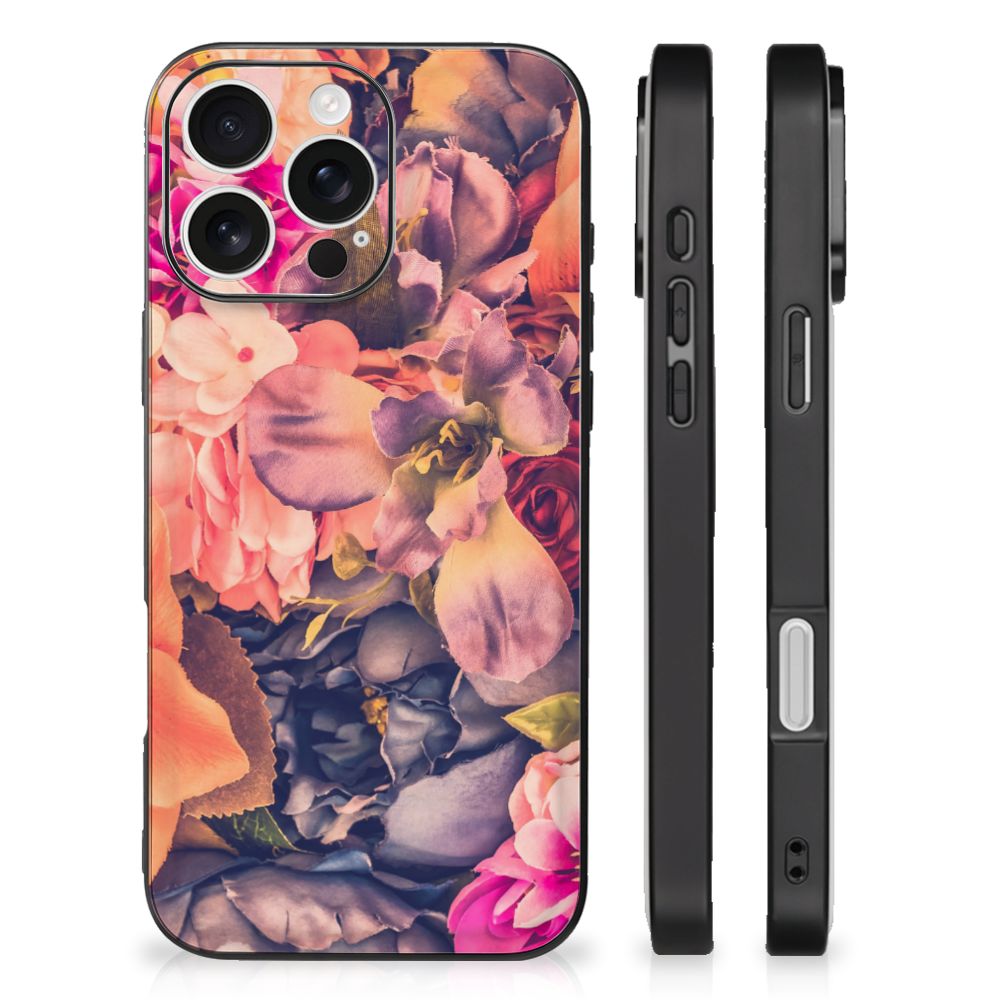 Apple iPhone 16 Pro iPhone 16 Pro Bloemen Hoesje Bosje Bloemen bloemen design achterkant