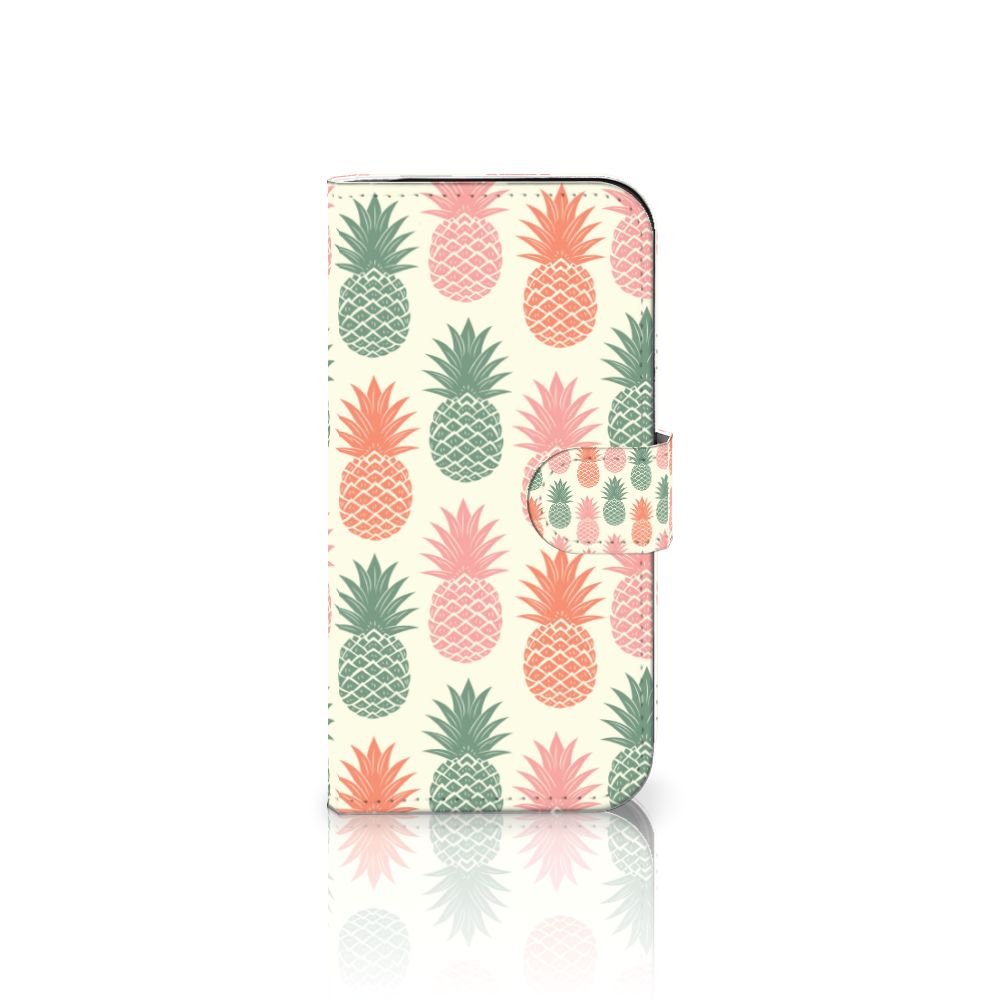 iPhone 16 Pro Book Cover Ananas boekcover ananas design vooraan