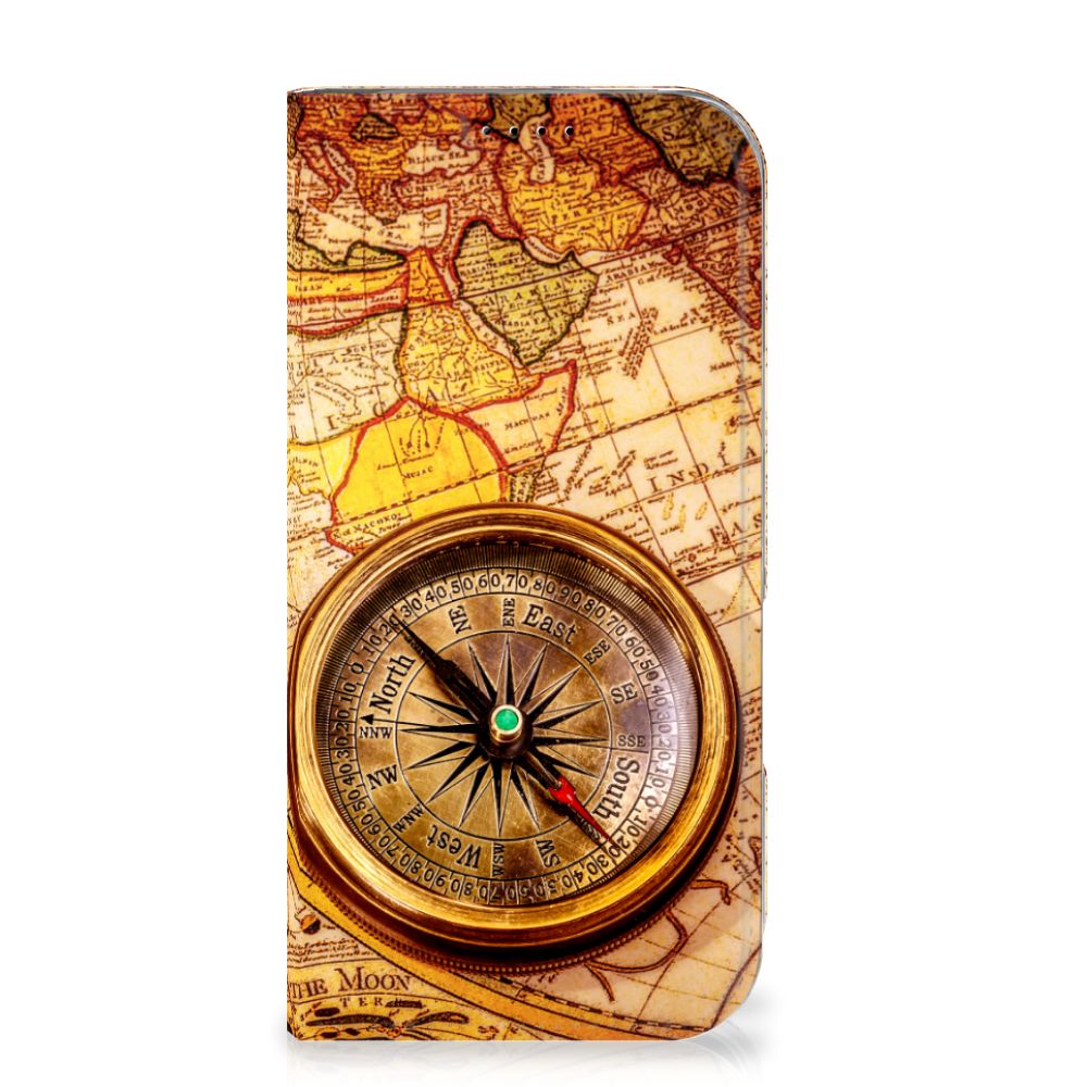 iPhone 16 Pro Book Cover Kompas boekcover kompas voorzijde