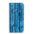 iPhone 16 Pro Book Wallet Case Wood Blue case blauw hout aanzicht