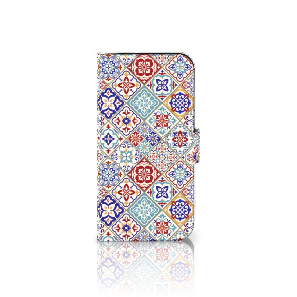 iPhone 16 Pro Bookcase Tiles Color boekcase tegels uniek voorkant