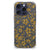 iPhone 16 Pro Case Gouden Bloemen achterkant design bloemen