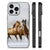 Apple iPhone 16 Pro Dierenprint Telefoonhoesje Paarden dierenprint voorkant zijkanten