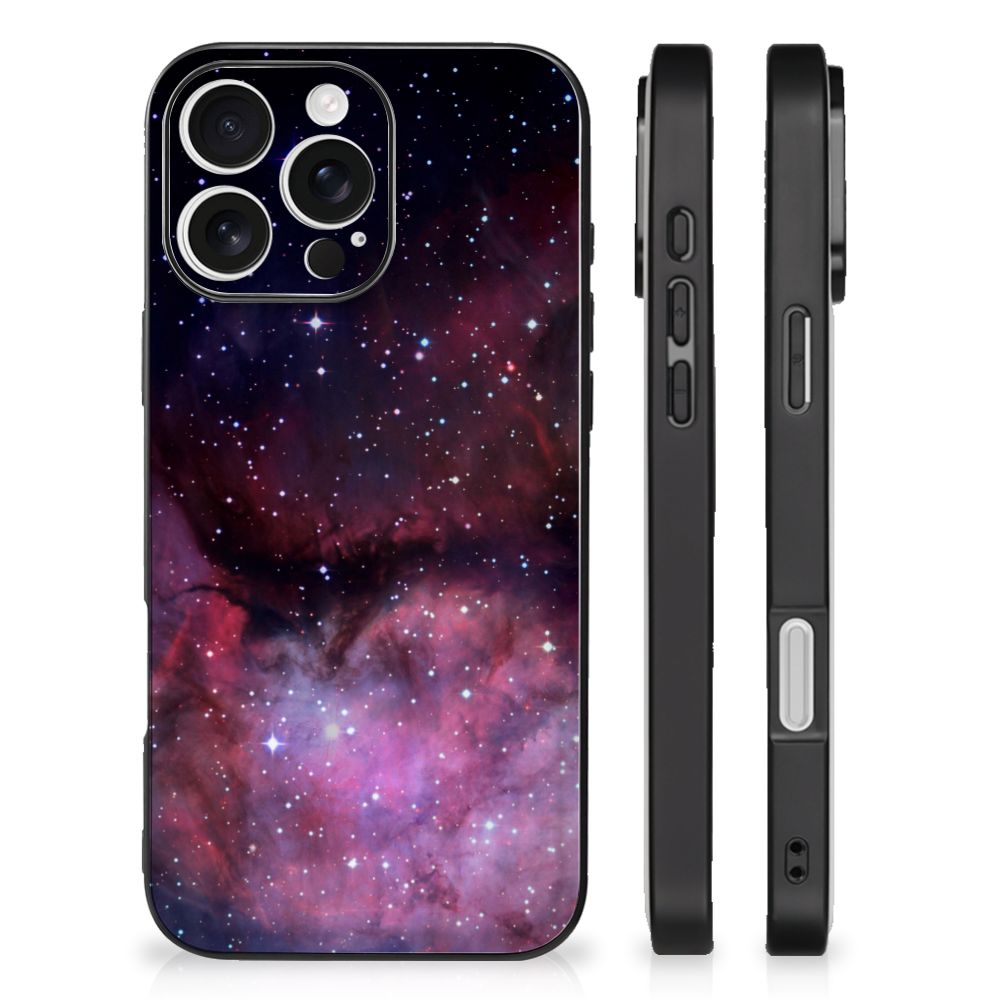 Apple iPhone 16 Pro telefoonhoesje sterrenruimte design aanzicht