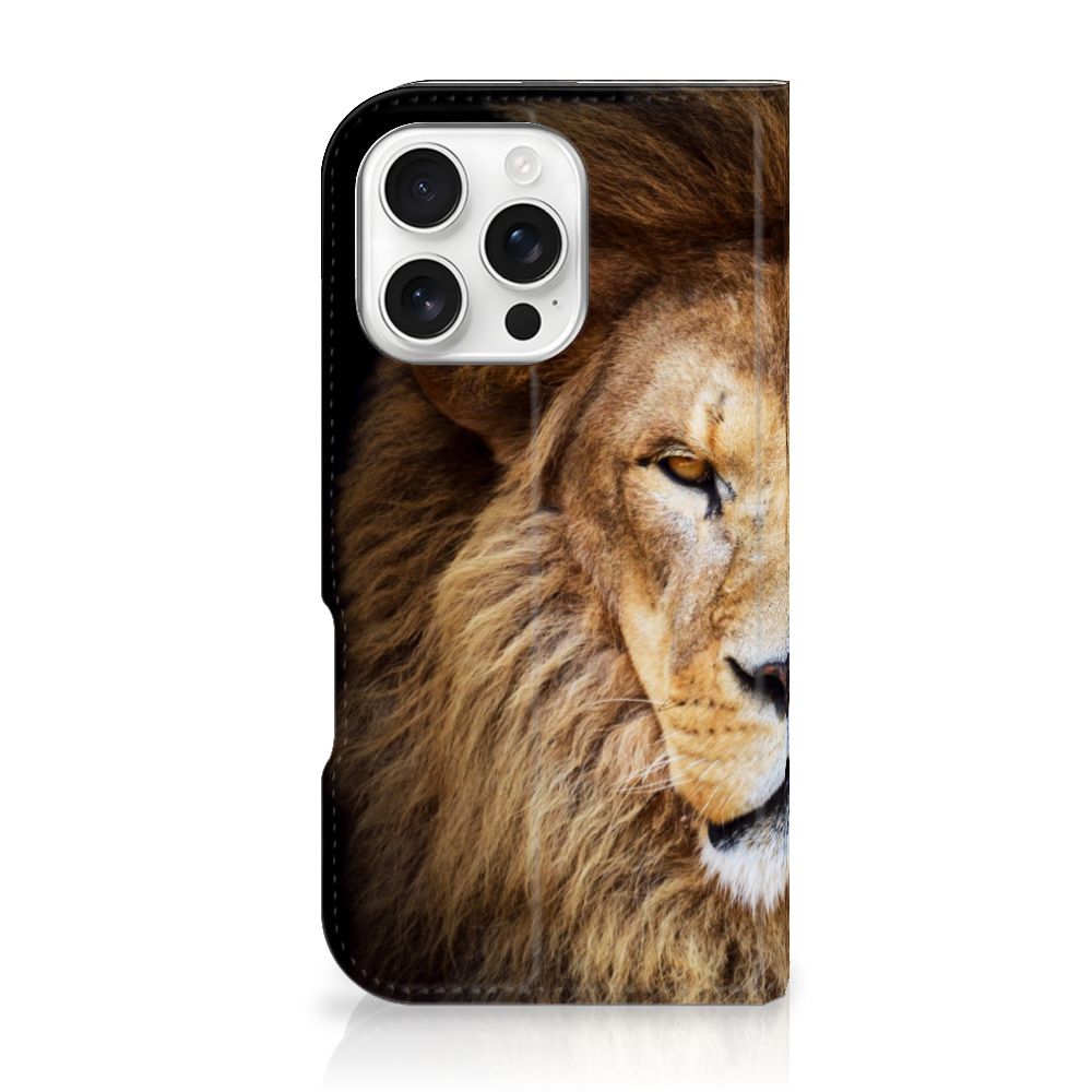 iPhone 16 Pro Hoesje maken Leeuw hoesje leeuw aanzicht