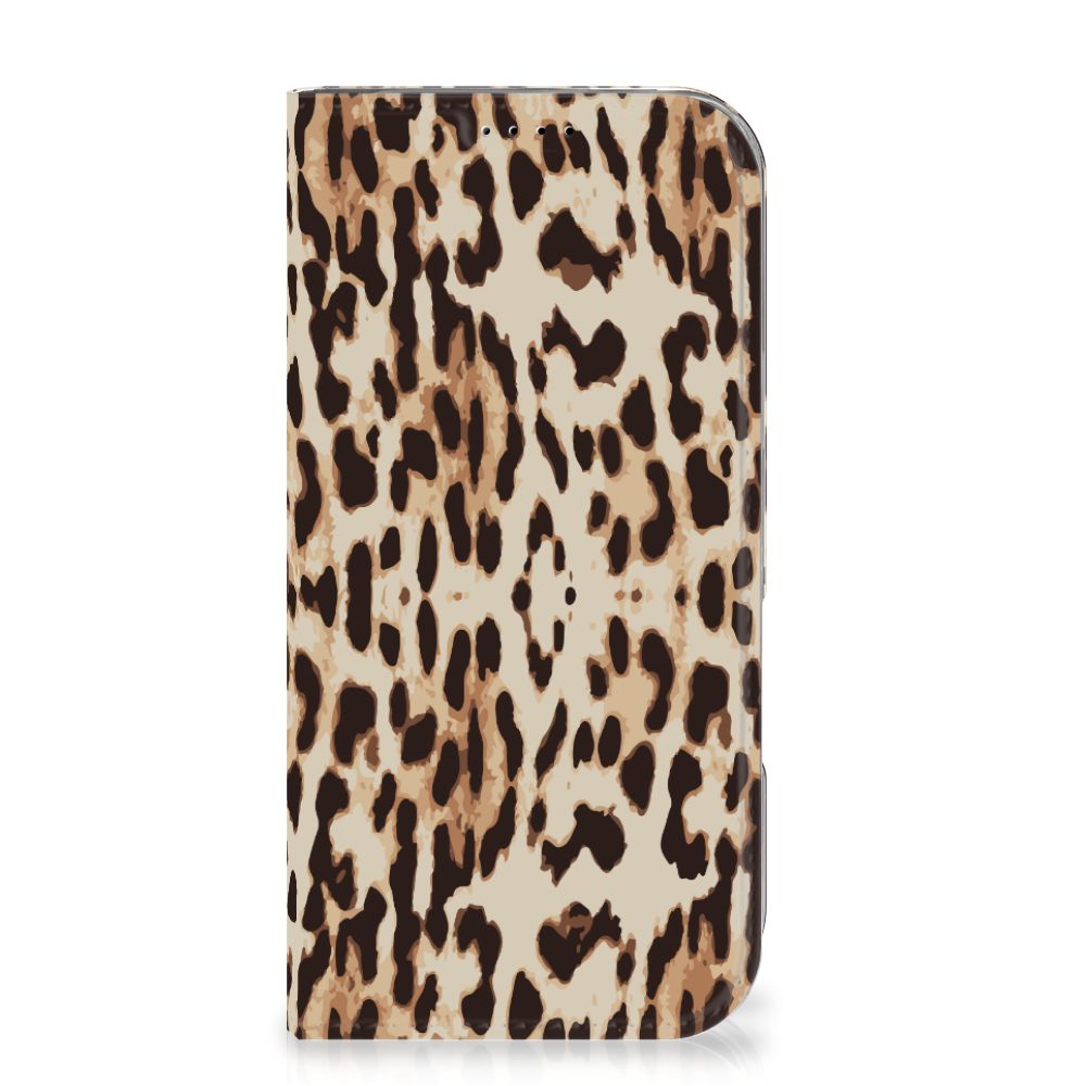 iPhone 16 Pro Hoesje maken Leopard hoesje luipaardprint voorkant