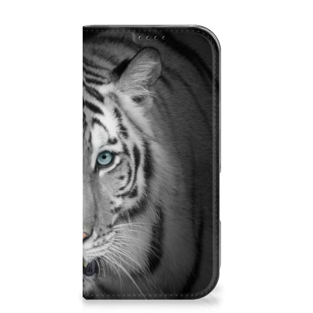 iPhone 16 Pro Hoesje maken Tijger stand witte tijger voorkant