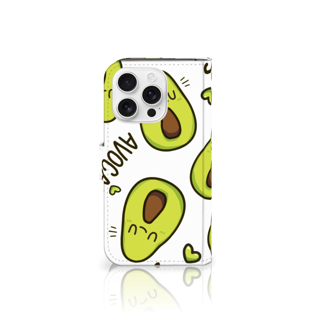 iPhone 16 Pro Leuk Hoesje Avocado Singing hoesje avocado design voorkant